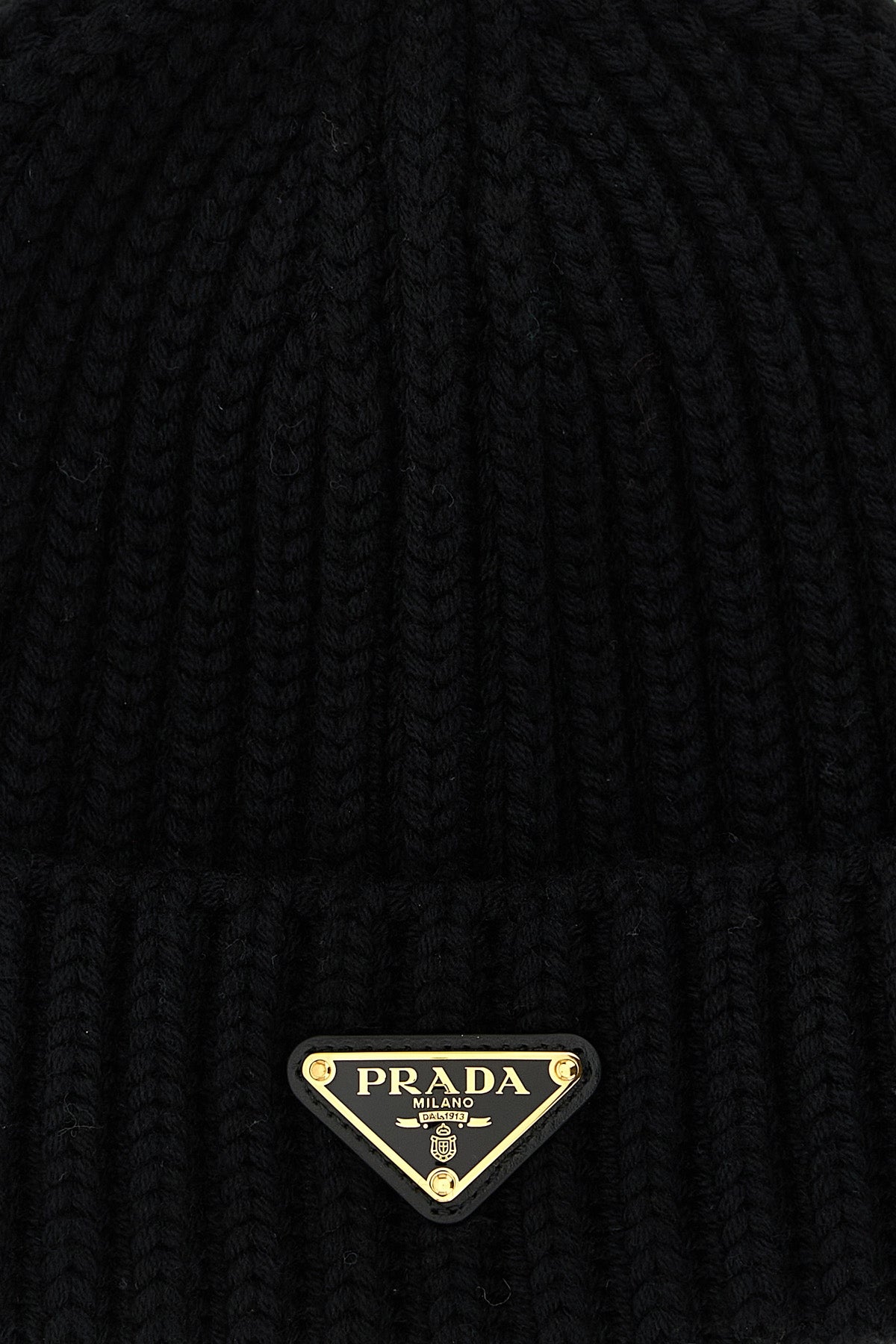 knitted virgin wool and cashmere beanie