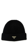 knitted virgin wool and cashmere beanie