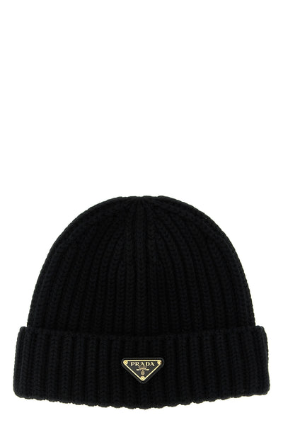 knitted virgin wool and cashmere beanie