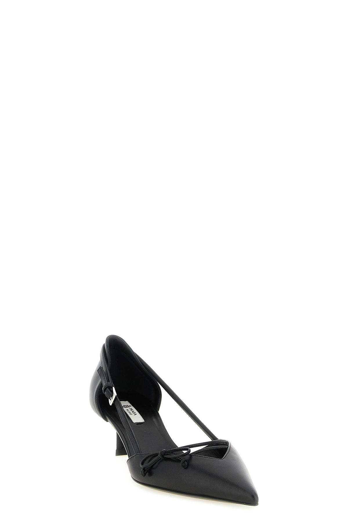 leather pumps open to the sides