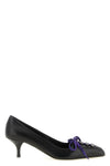 prada pumps in fine black calf leather