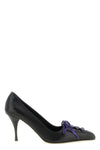 prada calf leather pumps redefine the codes of classic footwear through a bold a
