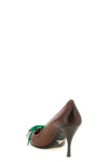 prada antique calf leather pumps have a tapered shape