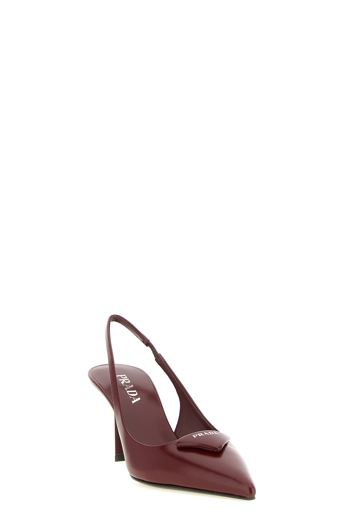 prada slingback pumps in fine calf leather