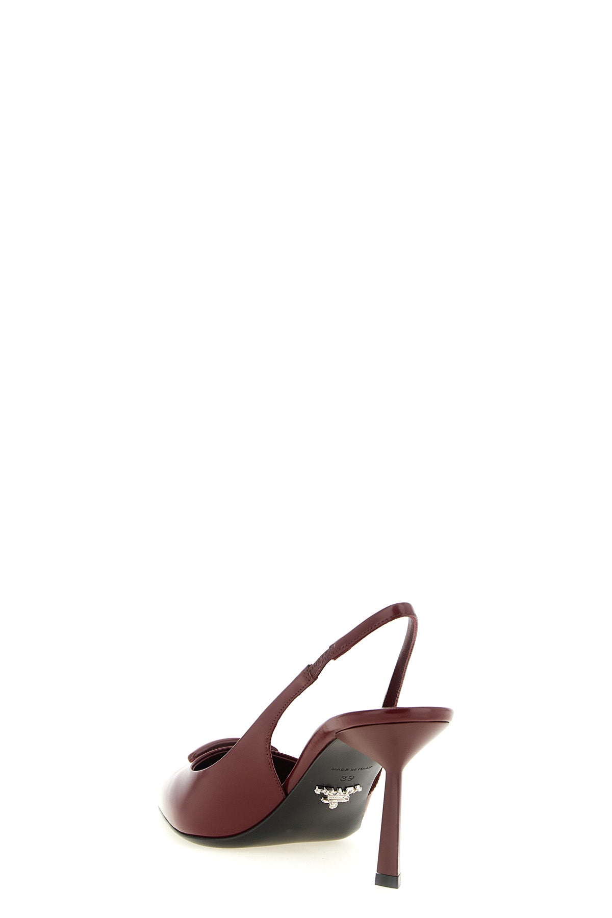 prada slingback pumps in fine calf leather