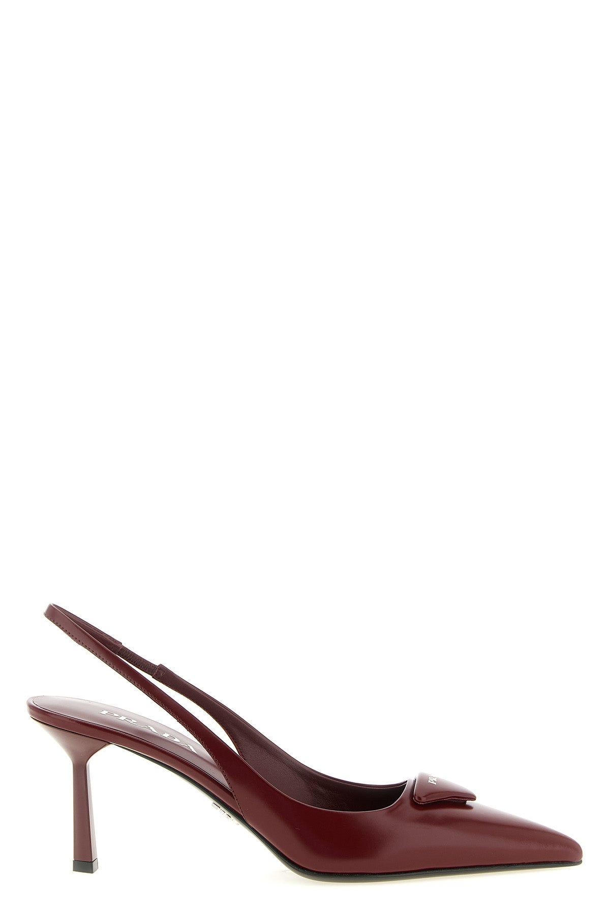prada slingback pumps in fine calf leather