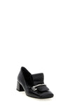 brushed leather pumps
