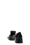 brushed leather pumps