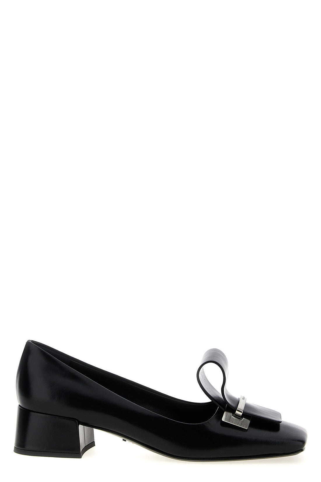 PRADA 37 brushed leather pumps