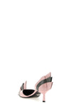 two-tone patent leather pumps