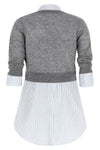 the alexander wang shirt redefines the concept of layering through a flawless hy