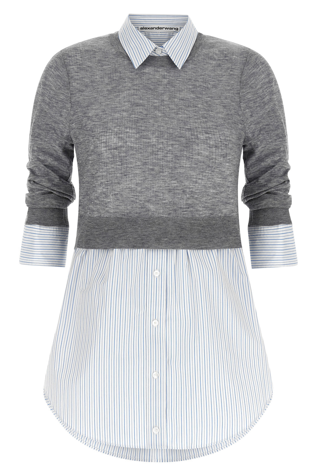 ALEXANDER WANG L the alexander wang shirt redefines the concept of layering through a flawless hy