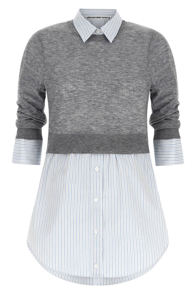 the alexander wang shirt redefines the concept of layering through a flawless hy