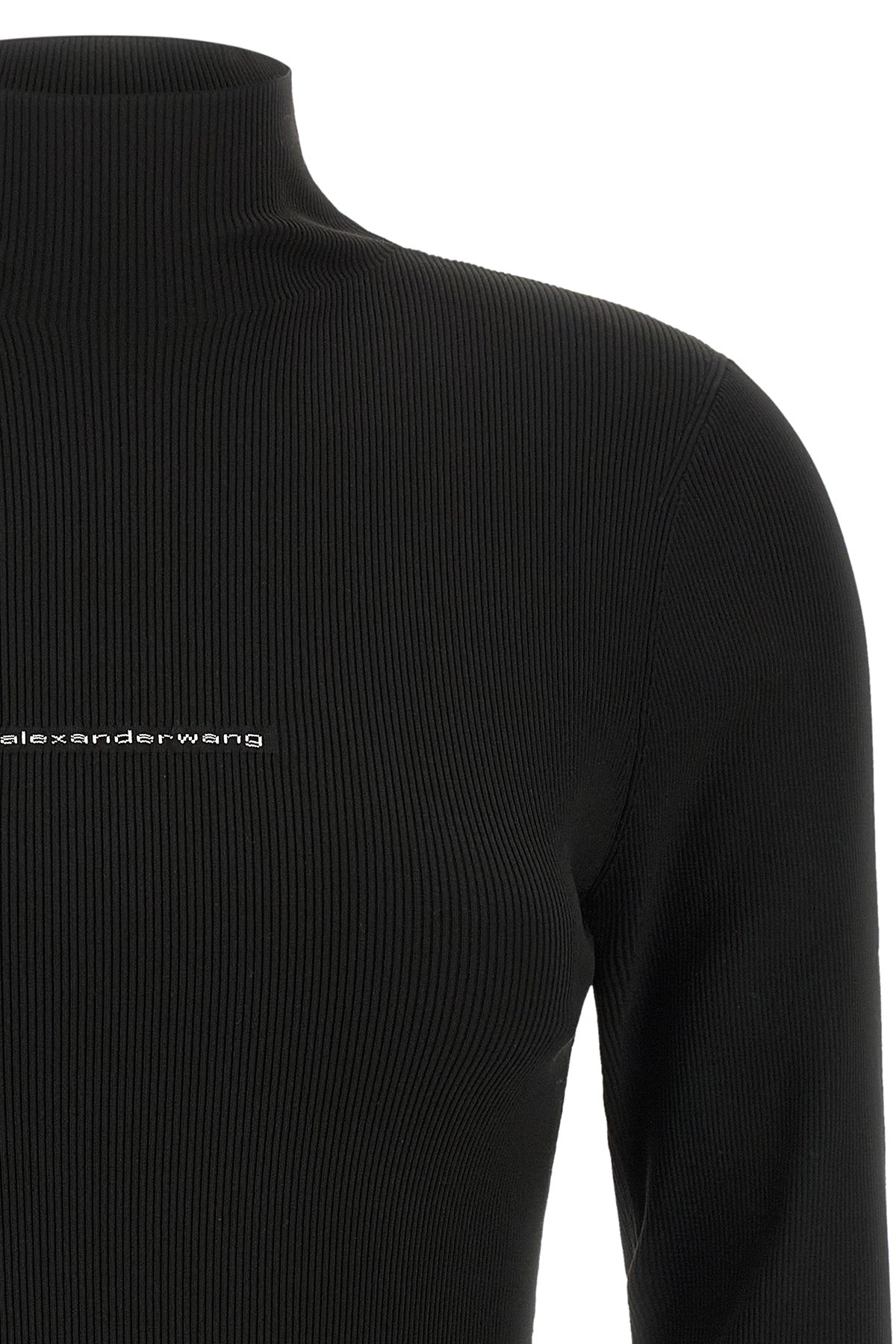 the alexander wang turtleneck sweater defines a tight and sculptural fit