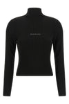 the alexander wang turtleneck sweater defines a tight and sculptural fit