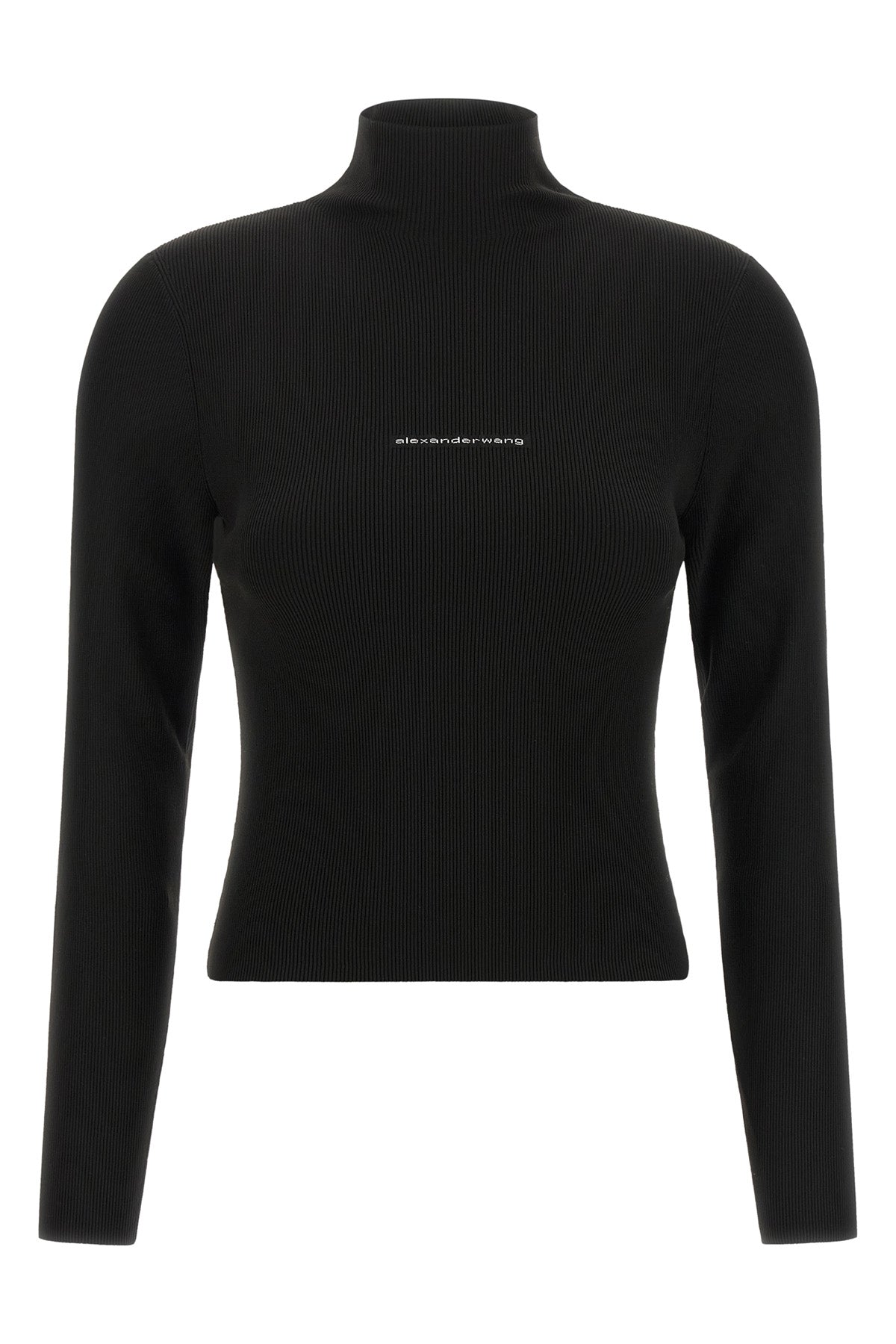 the alexander wang turtleneck sweater defines a tight and sculptural fit