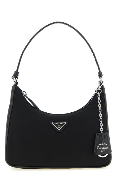 the prada re-edition 2005 shoulder bag in re-nylon and saffiano mini reinterpret