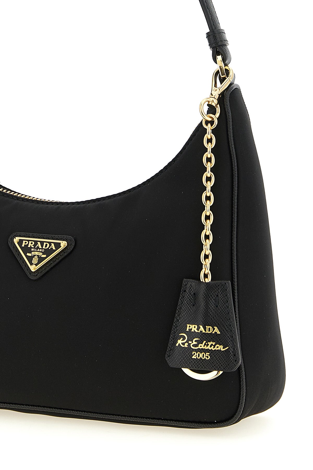 the prada re-edition 2005 mini shoulder bag reinterprets an archival design th