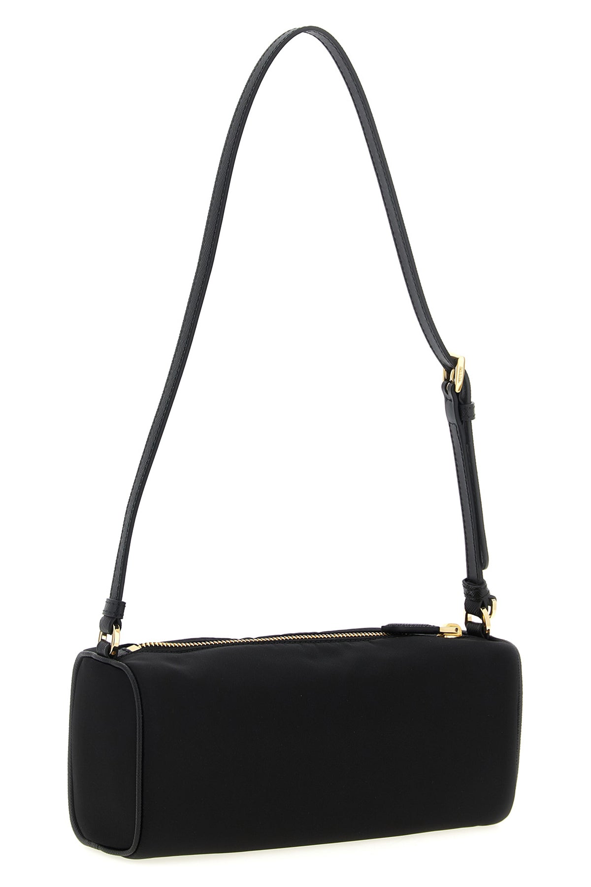 re-nylon and saffiano leather shoulder bag