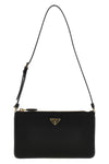 re-nylon and saffiano leather shoulder bag