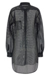 mesh fabric shirt