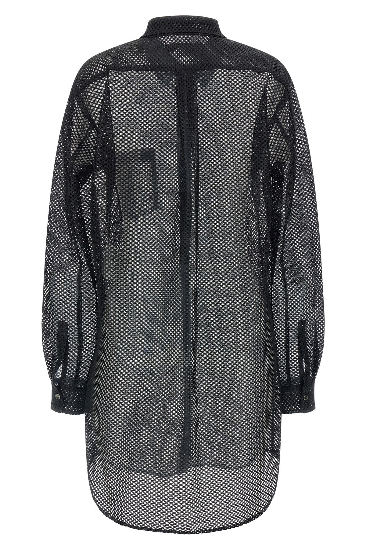 mesh fabric shirt