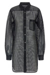 mesh fabric shirt