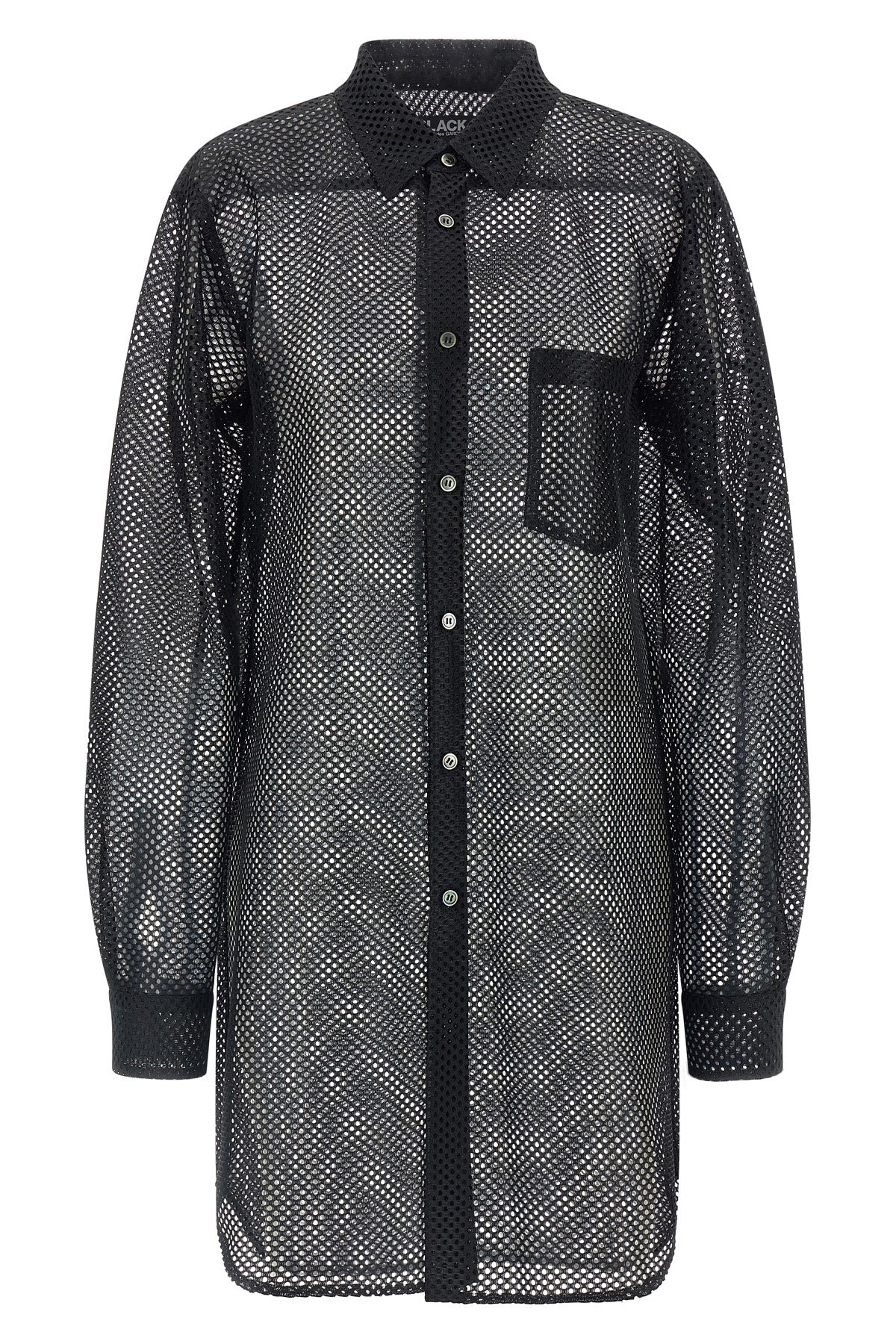 mesh fabric shirt