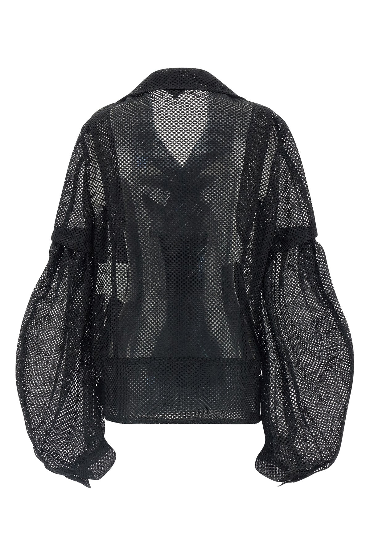 mesh fabric jacket