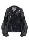 mesh fabric jacket
