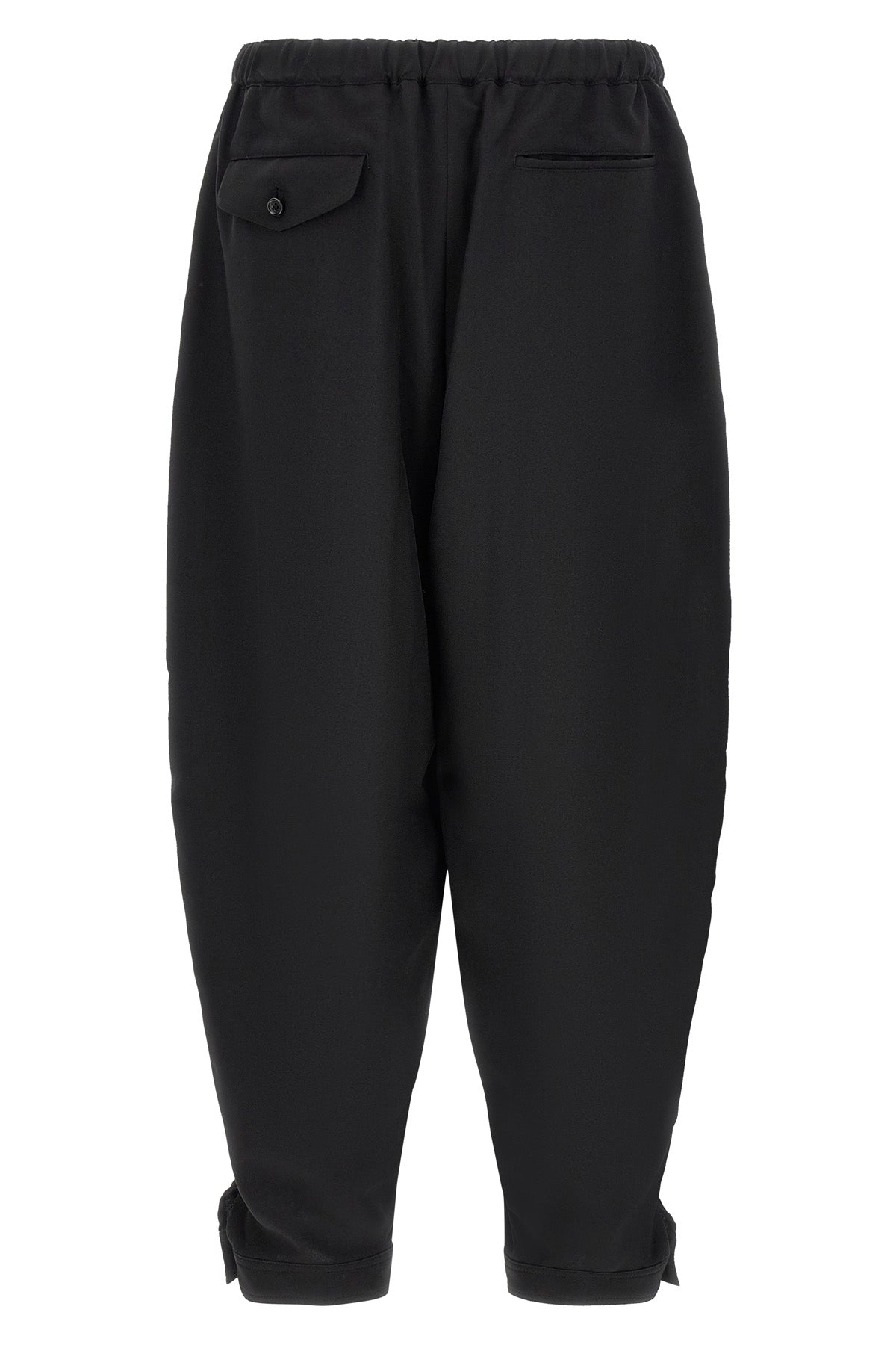 fluid fabric trousers