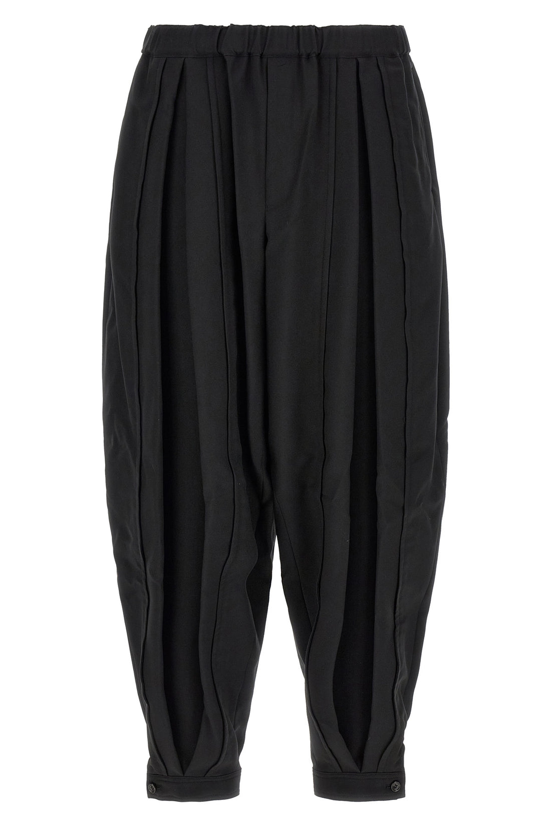 COMME DES GARCONS BLACK XL fluid fabric trousers