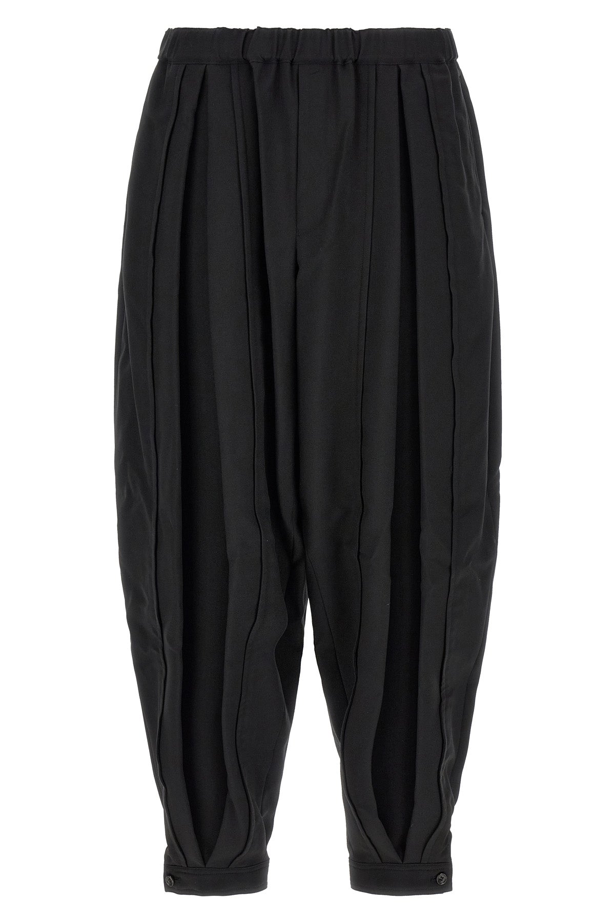 fluid fabric trousers