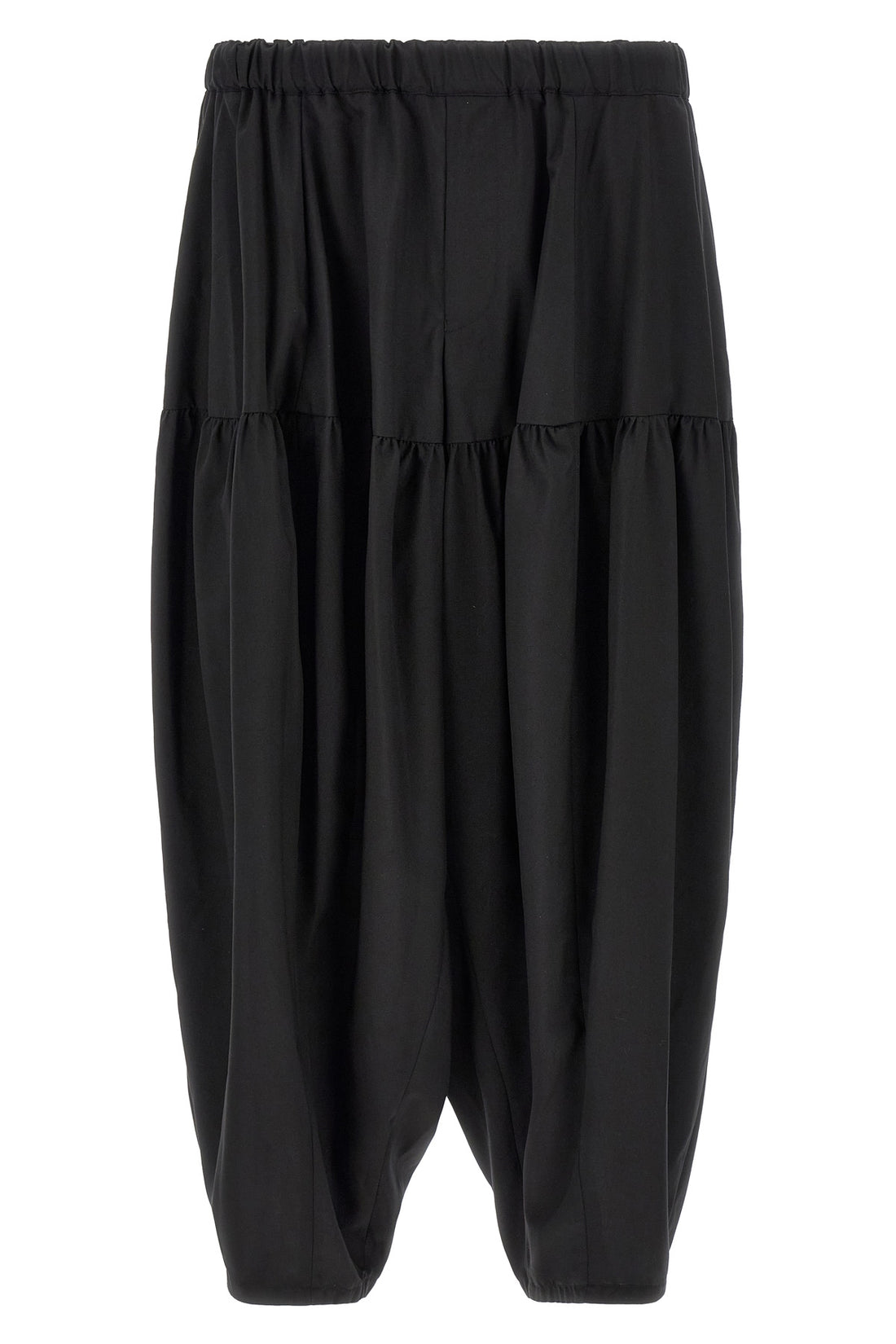 COMME DES GARCONS BLACK L fluid and light fabric trousers