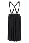 midi skirt in wrinkled effect fabric