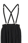 midi skirt in wrinkled effect fabric