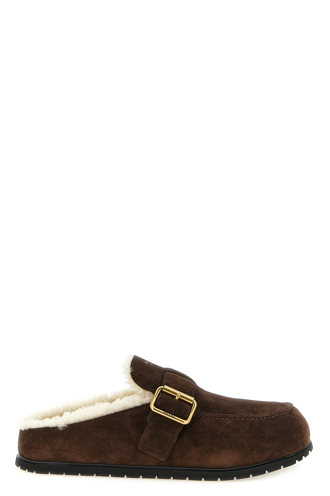 PRADA 36 the prada sabot redefines informal luxury through a meticulous slip-on silhouett