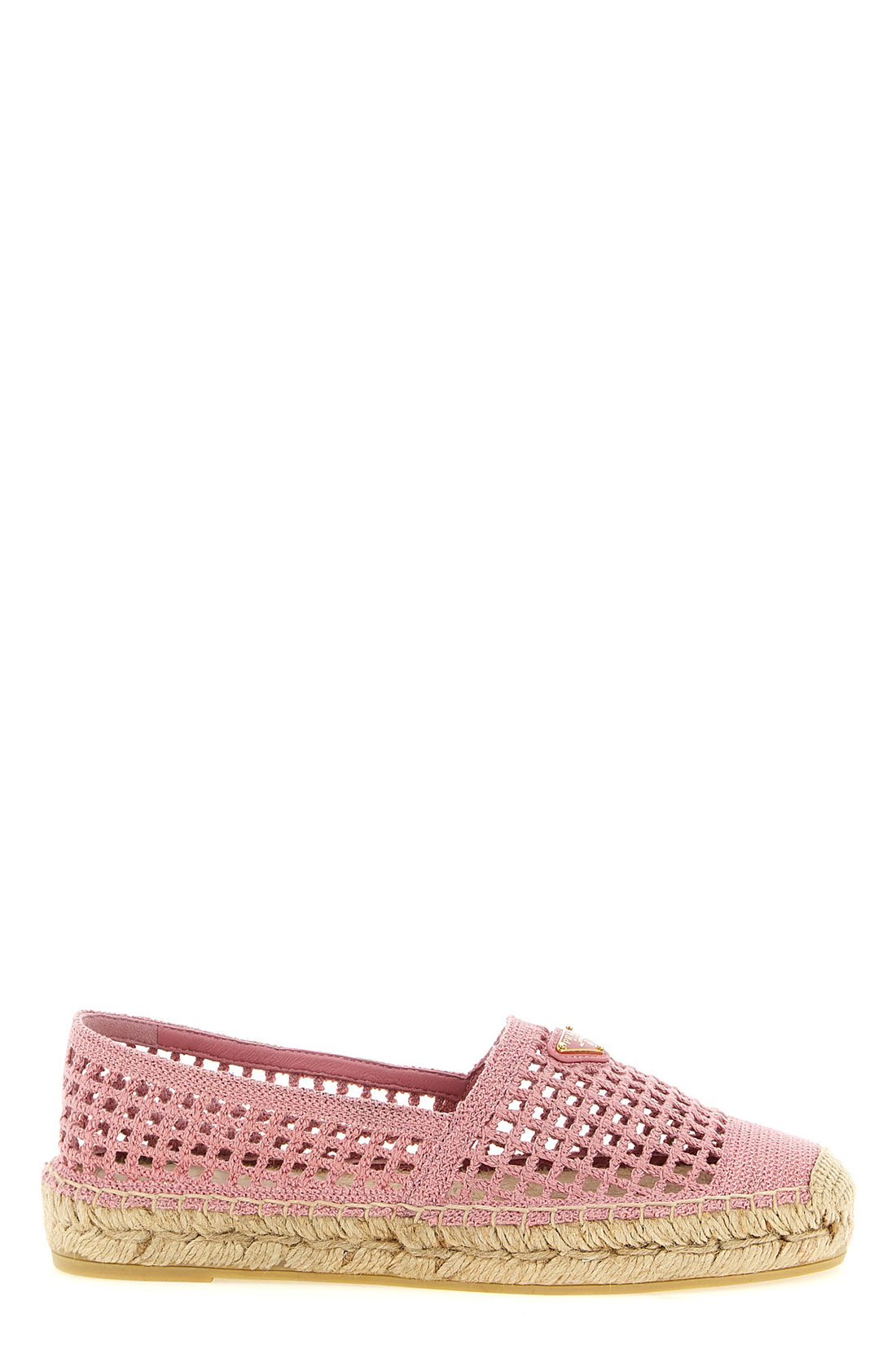 PRADA 35 crochet knit espadrilles