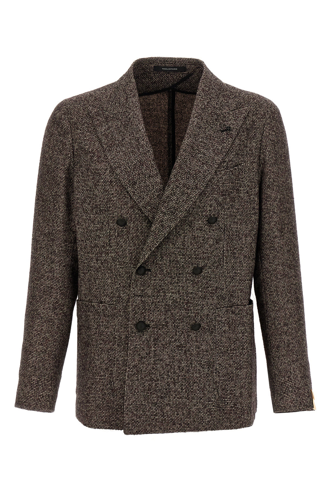 TAGLIATORE 48 exclusive garment line blazer in micro patterned virgin wool blend