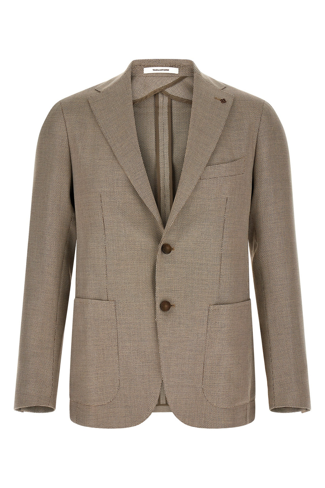 TAGLIATORE 52 montecarlo single-breasted stretch cotton and virgin wool blend blazer jacket