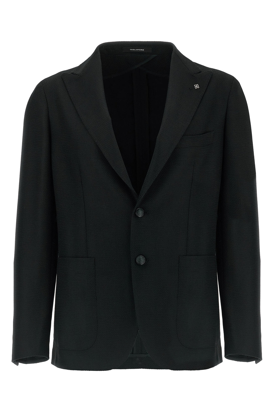TAGLIATORE 56 super 100s virgin wool blazer micro checkered weave