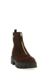 the prada ankle boot redefines the volumes of contemporary footwear through a st