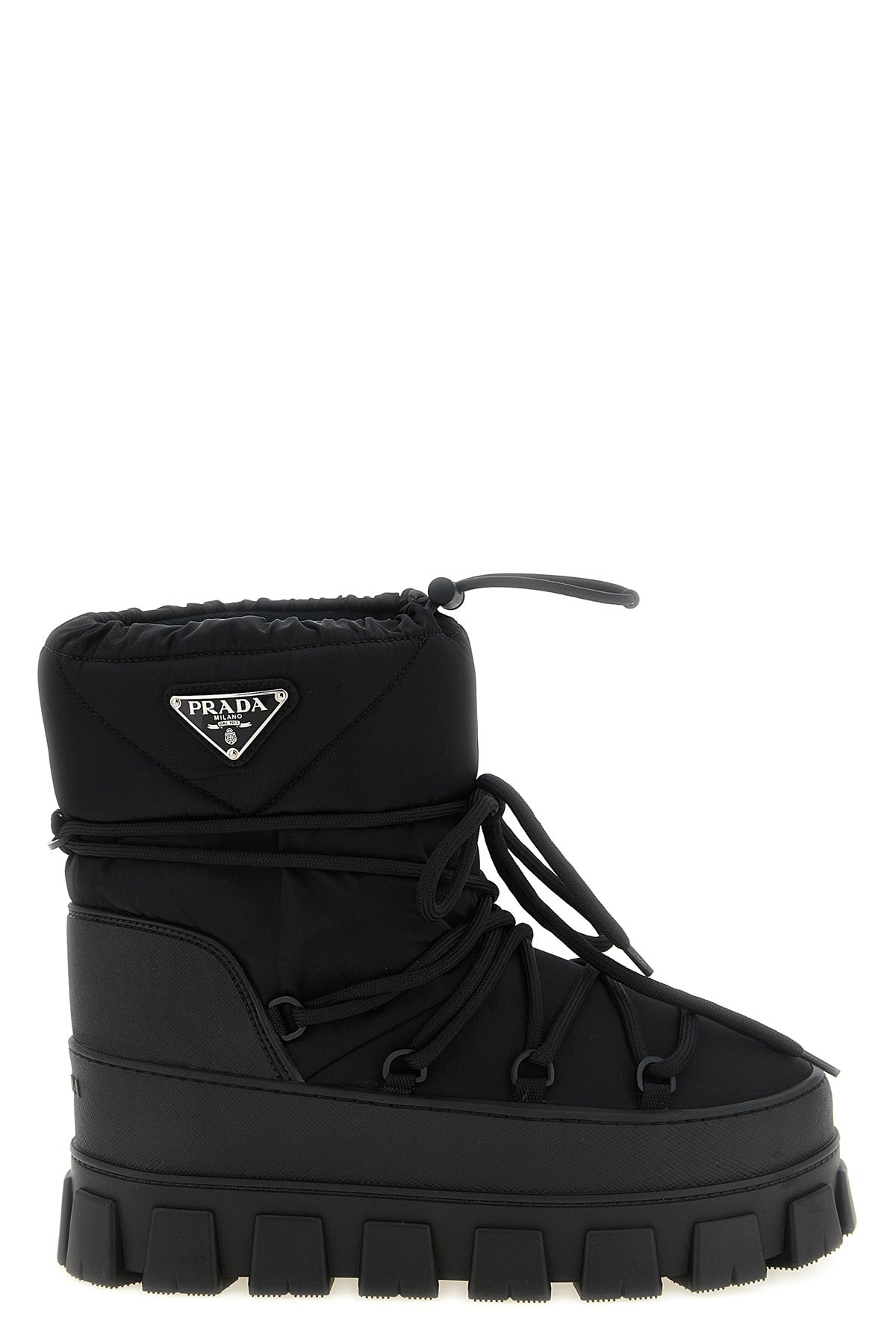prada snow boots redefine winter aesthetics through a voluminous silhouette and