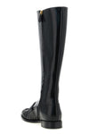 high boots in brushed calf leather