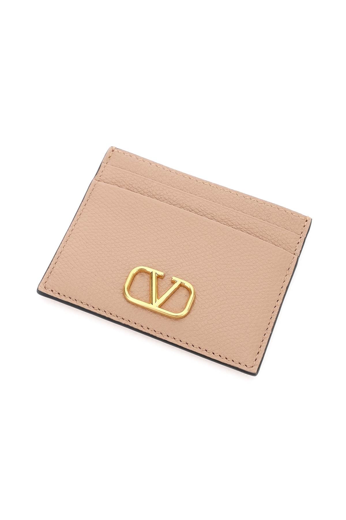 vlogo signature grainy calfskin cardholder