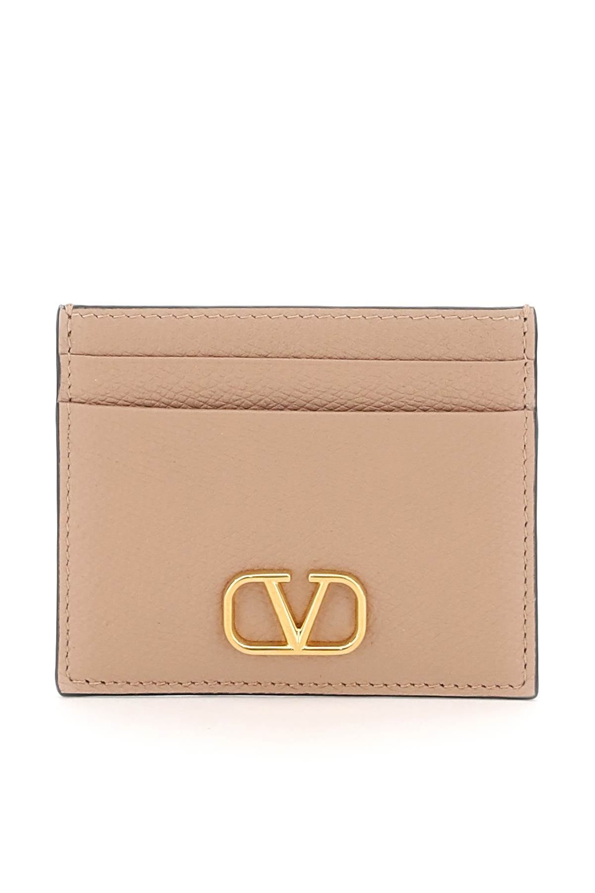 vlogo signature grainy calfskin cardholder