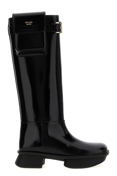 equal brushed leather boots