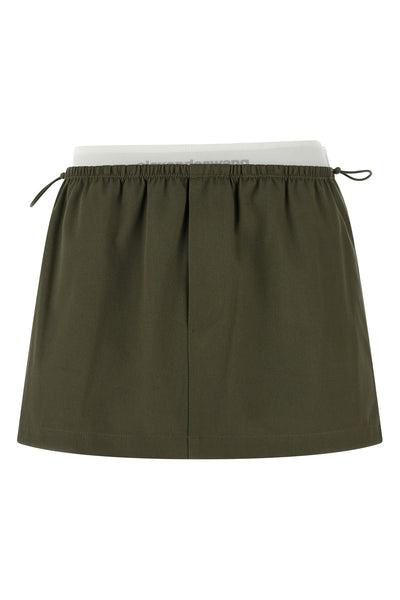 cotton mini skirt