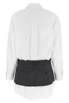pre-styled shirt dress w chain cotton dress