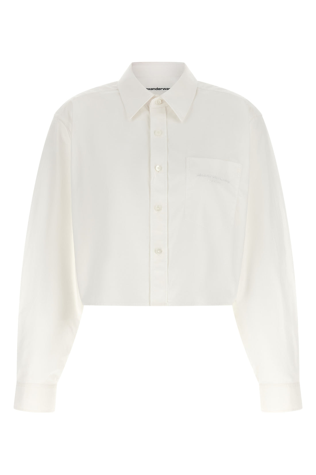 ALEXANDER WANG M the alexander wang cropped shirt redefines contemporary tailoring through bold v